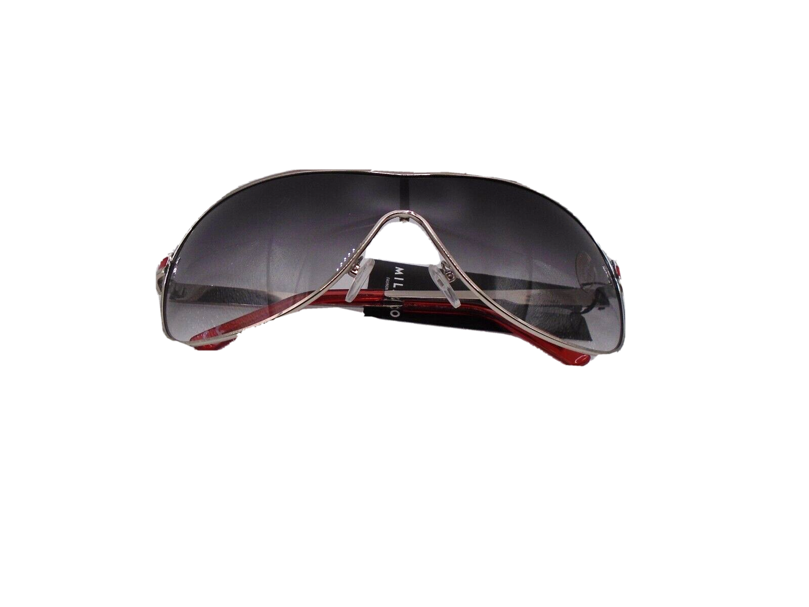Mens Sunglasses Black/Red Stripe Milano Branded