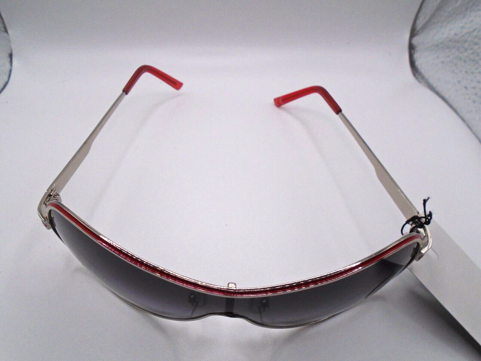 Mens Sunglasses Black/Red Stripe Milano Branded