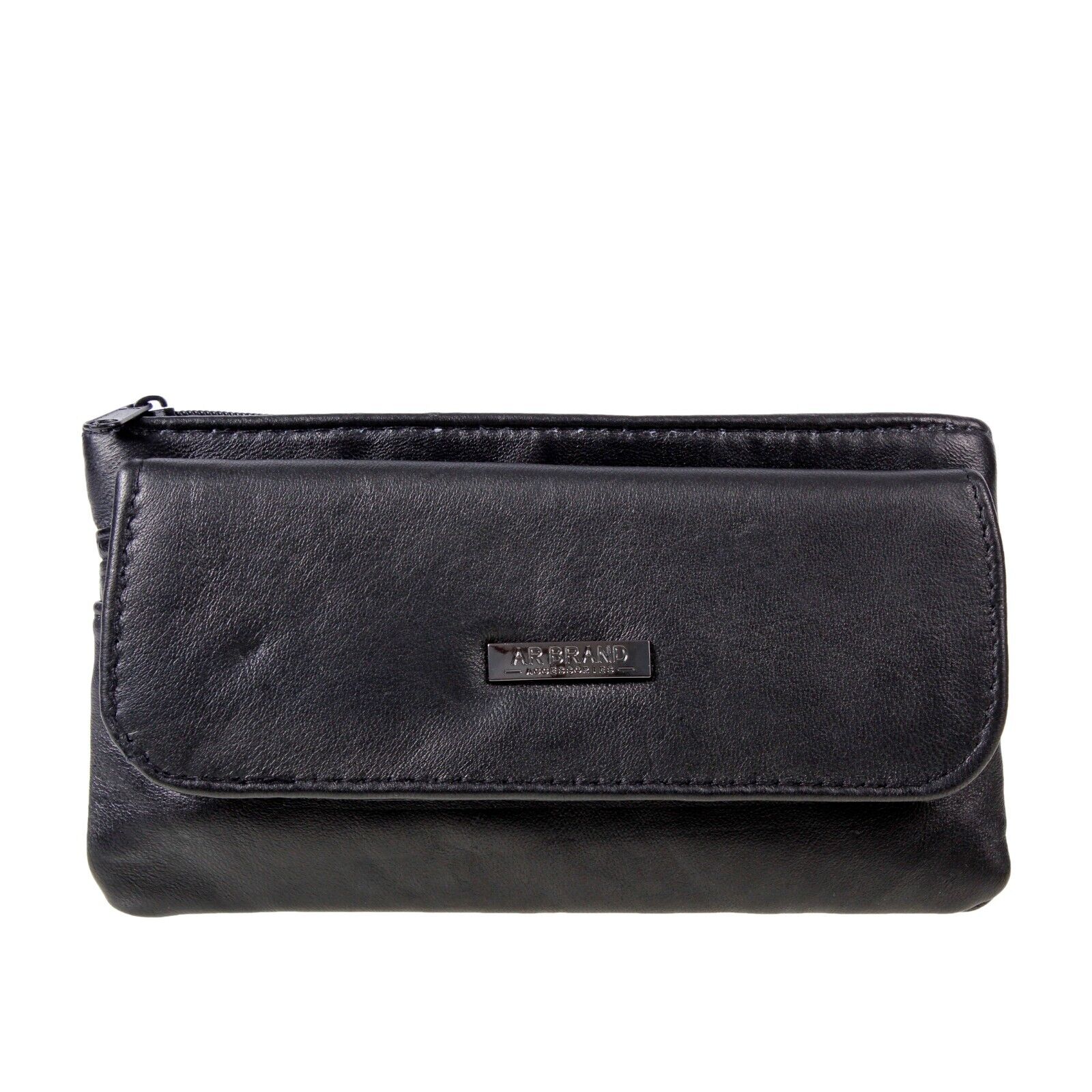 Ladies Slim Purse Black Soft Leather Purse Womens