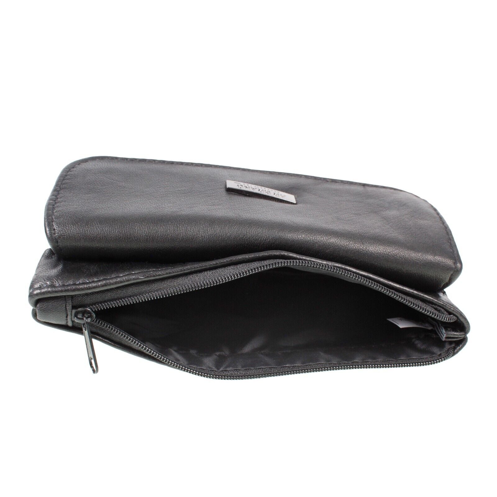 Ladies Slim Purse Black Soft Leather Purse Womens