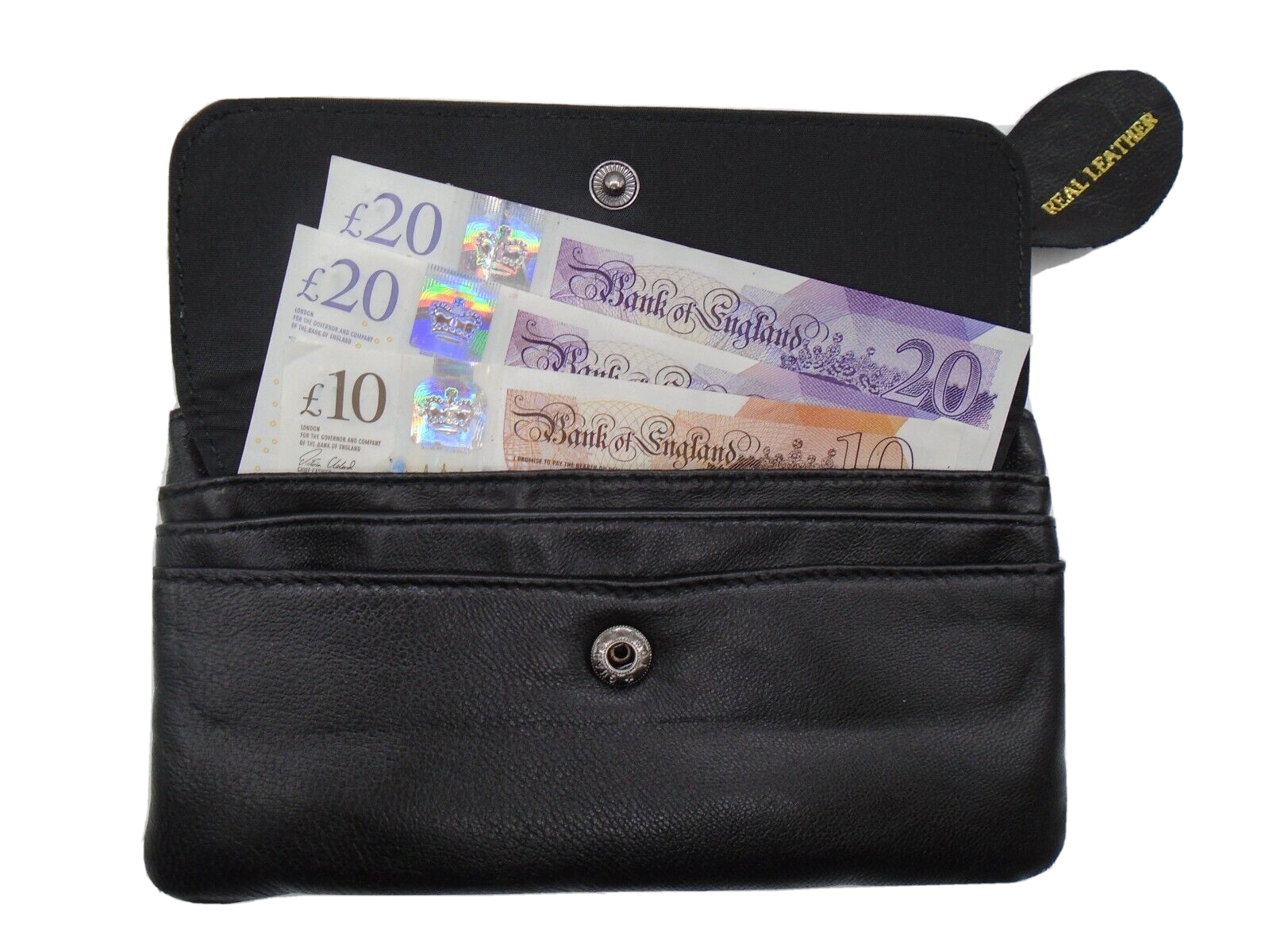 Ladies Slim Purse Black Soft Leather Purse Womens