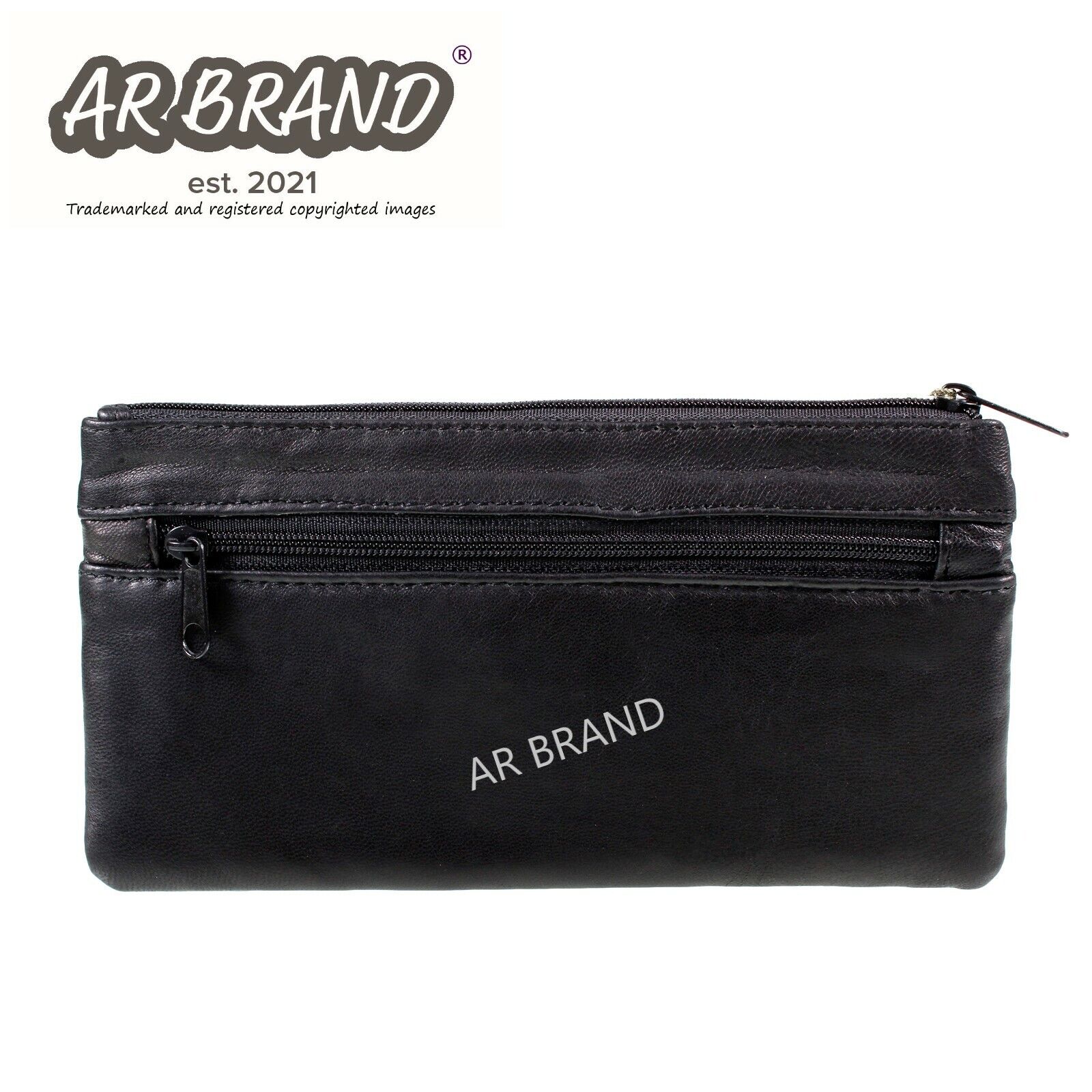 Ladies Slim Purse Black Soft Leather Purse Womens