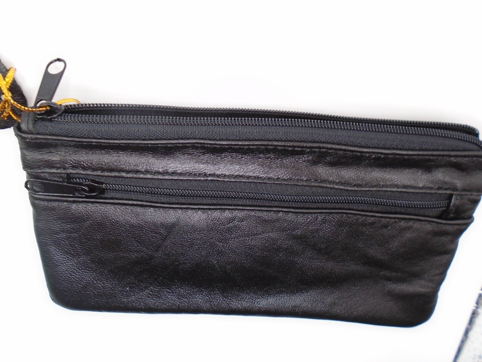 Ladies Slim Purse Black Soft Leather Purse Womens