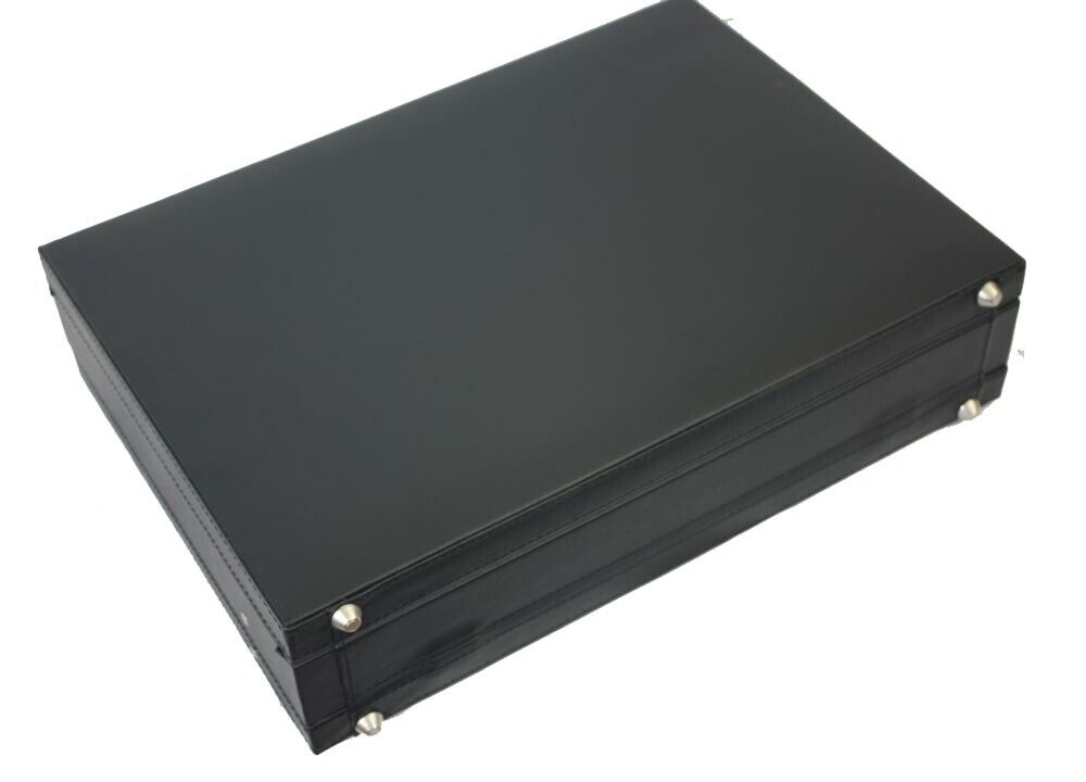 Executive Faux Leather Business Briefcase Attache Travel Case Work Bag AR UK