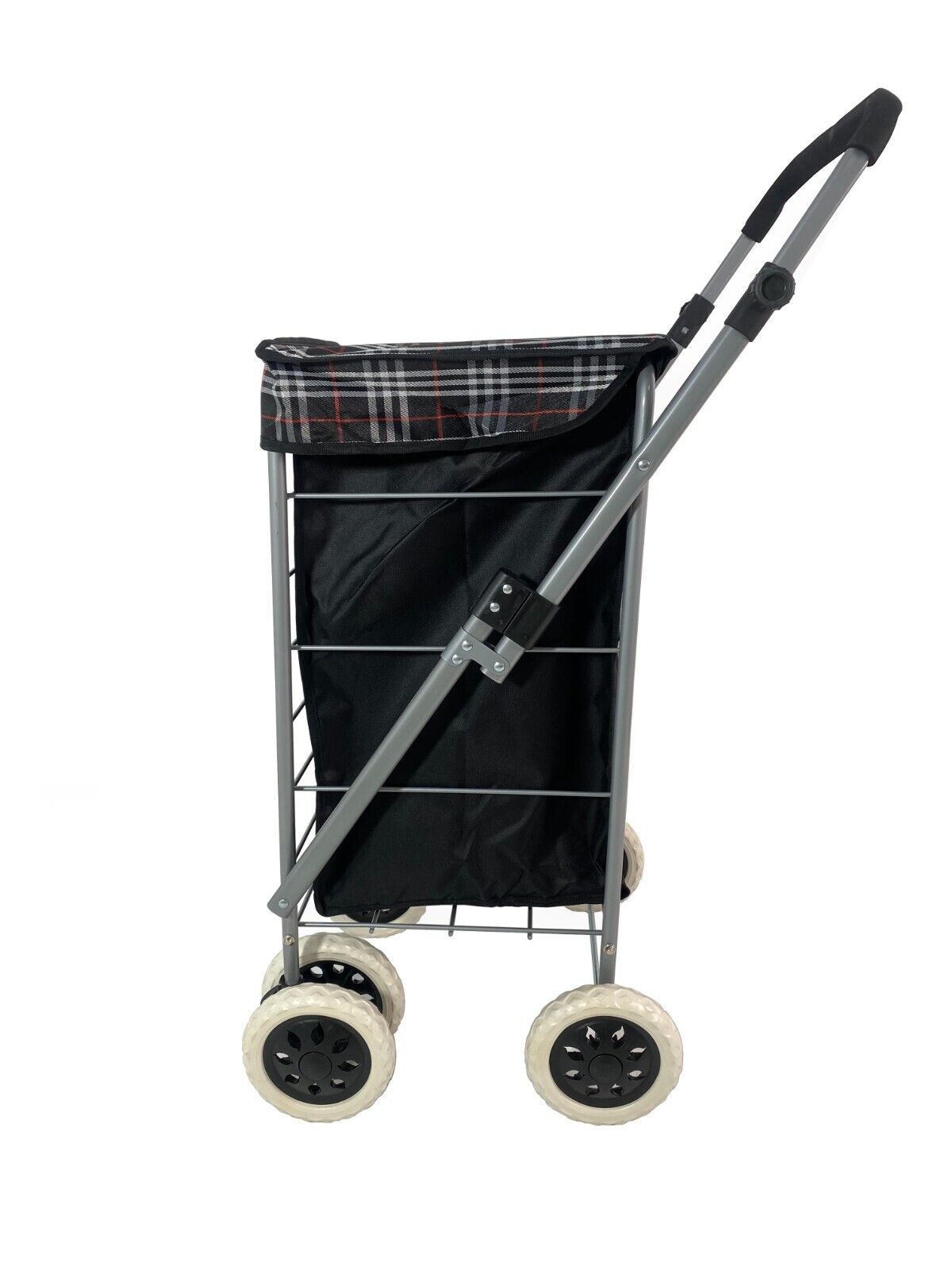 Folding 4 - 6 Wheel Shopping Mobility Trolley Cart Market Laundry 40-60L Storage