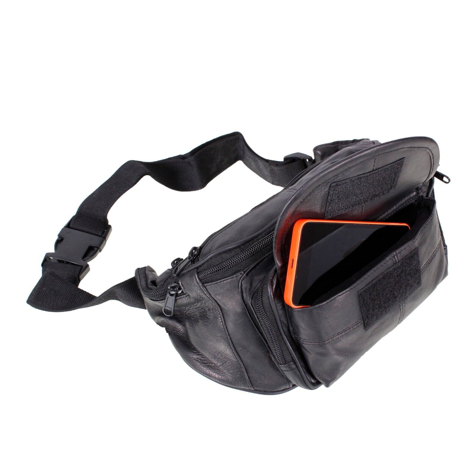 Travel Waist Bag Bumbag Holiday Leather Travel Fanny Money Coins keys change A