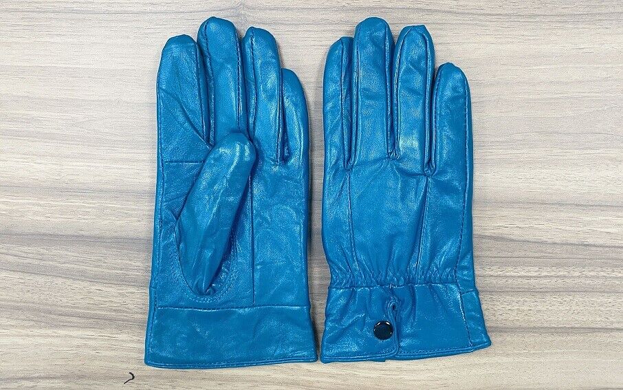 WOMENS LADIES SUPER SOFT GENUINE LEATHER FLEECE LINED GLOVES WINTER WARM A