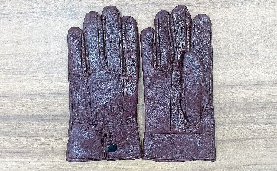 WOMENS LADIES SUPER SOFT GENUINE LEATHER FLEECE LINED GLOVES WINTER WARM B