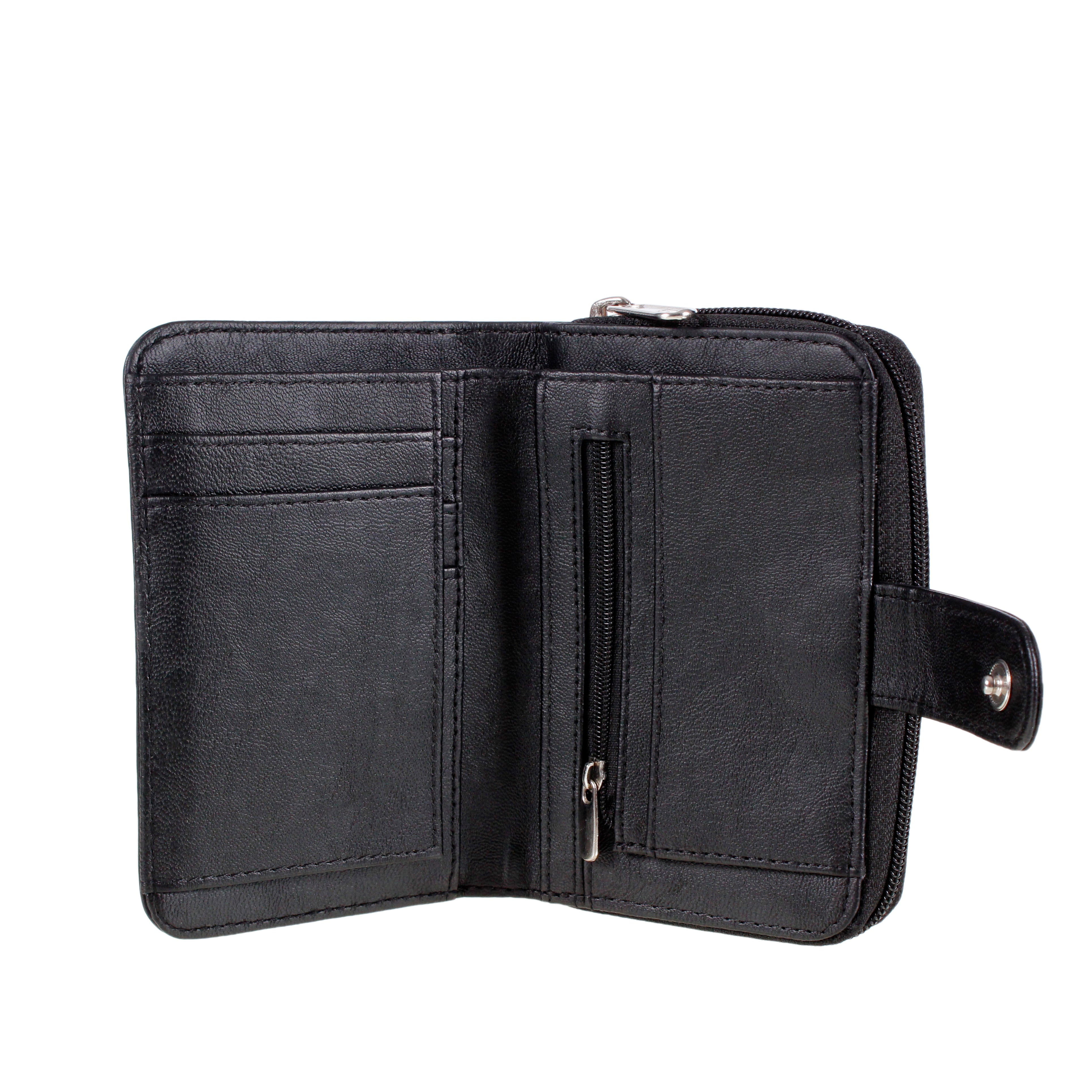 Ladies Leather Purse Black RFID