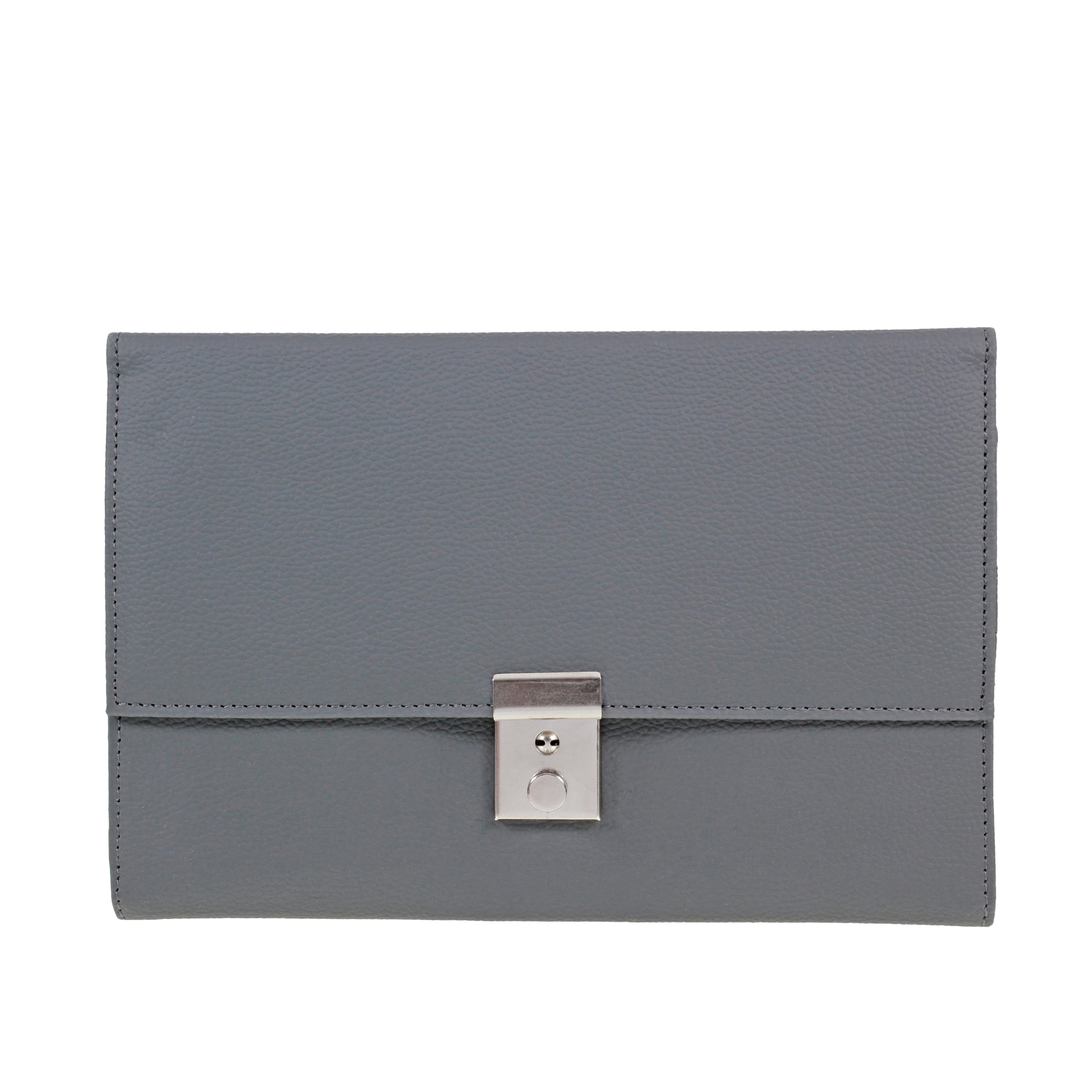 Grey Leather Travel organiser