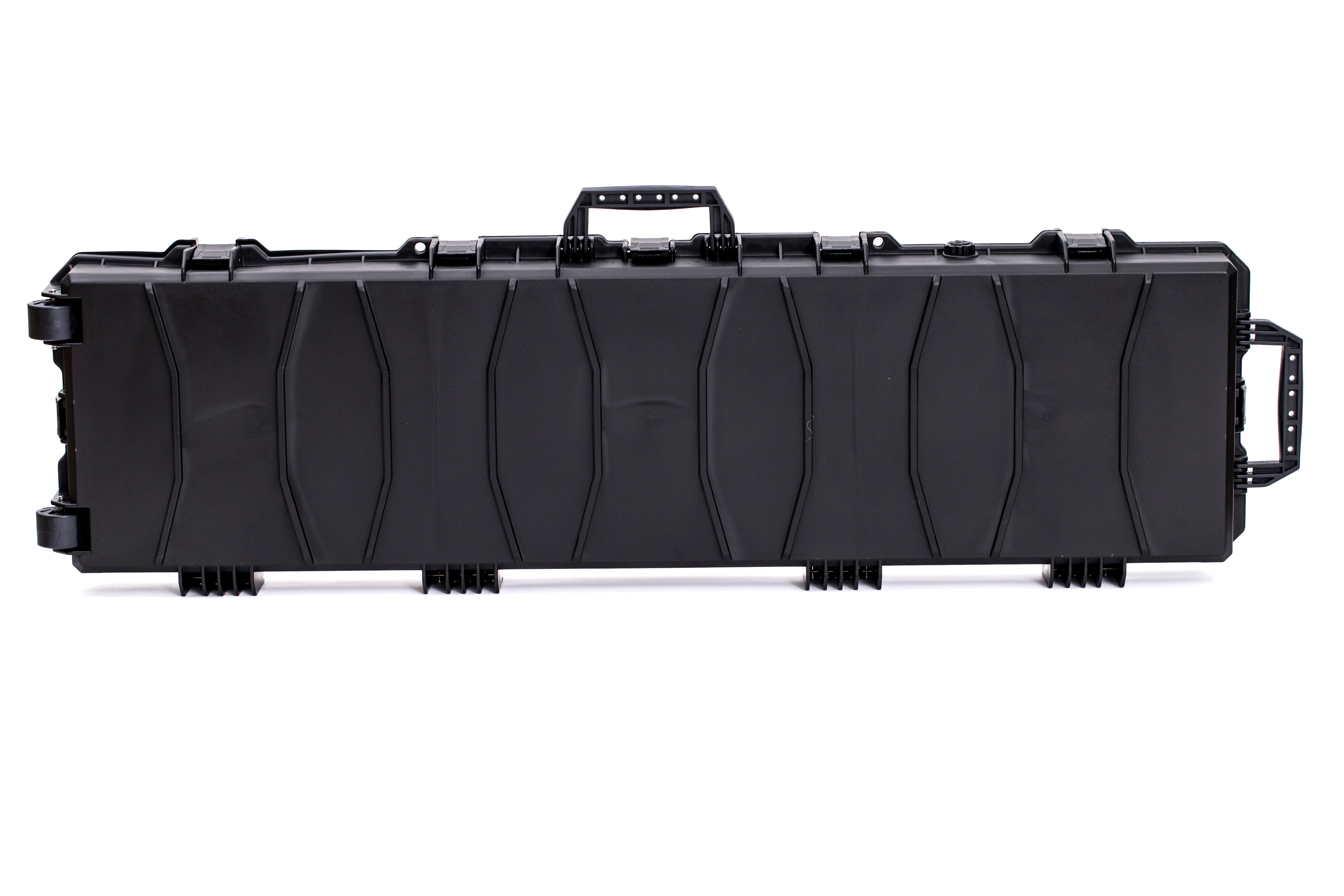 Hard Gun Case Extra Large Wheeled Hard Case (Wave Foam); Black