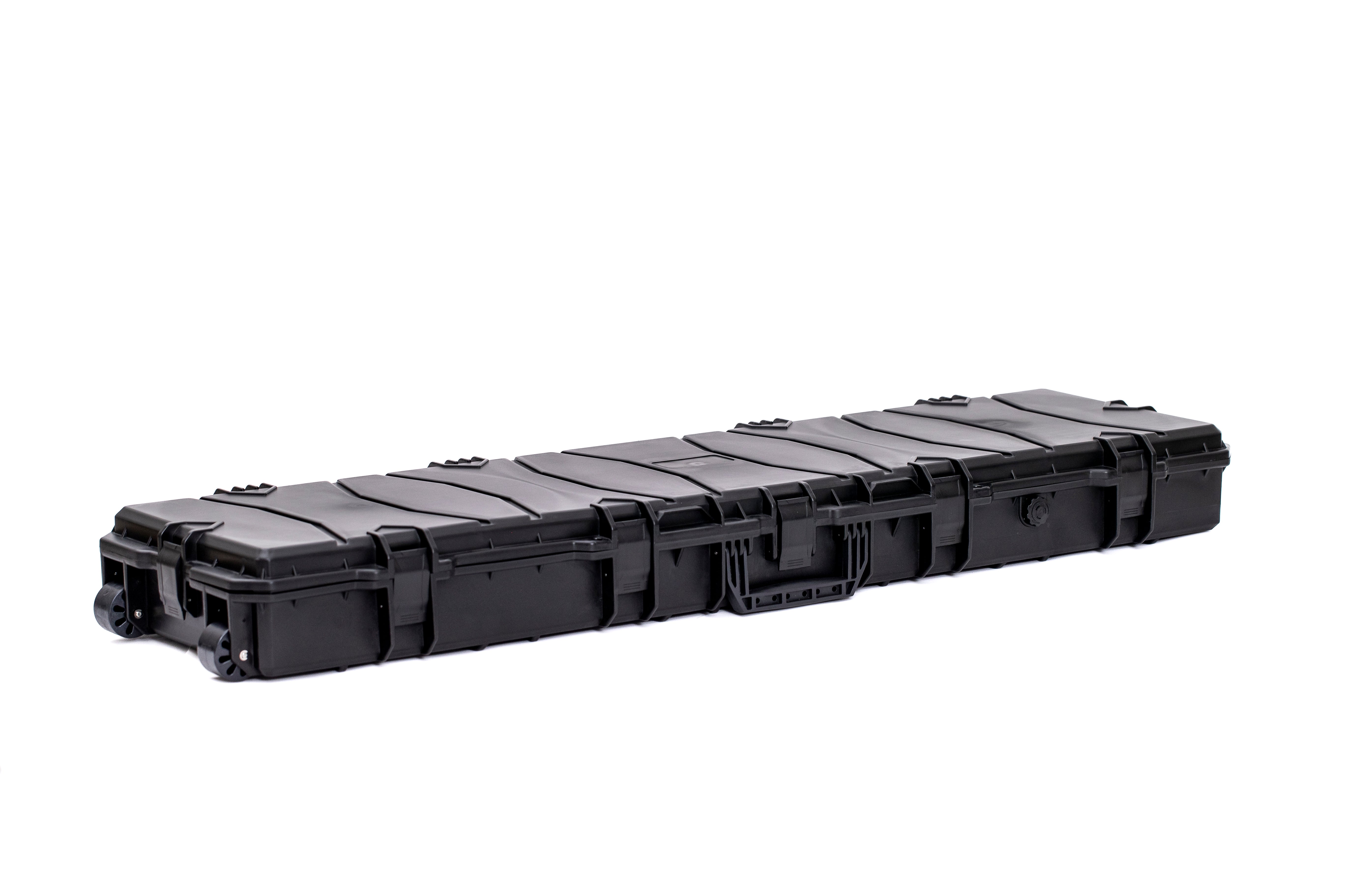 Hard Gun Case Extra Large Wheeled Hard Case (Wave Foam); Black