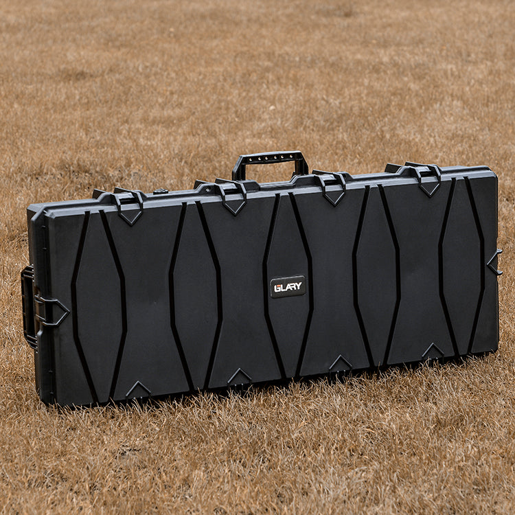 Double Rifle Case Egg Foamed Lined Hard Durable Gun Case Airline Approved