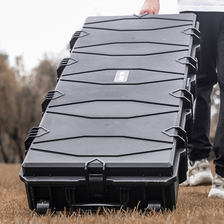 Double Rifle Case Egg Foamed Lined Hard Durable Gun Case Airline Approved