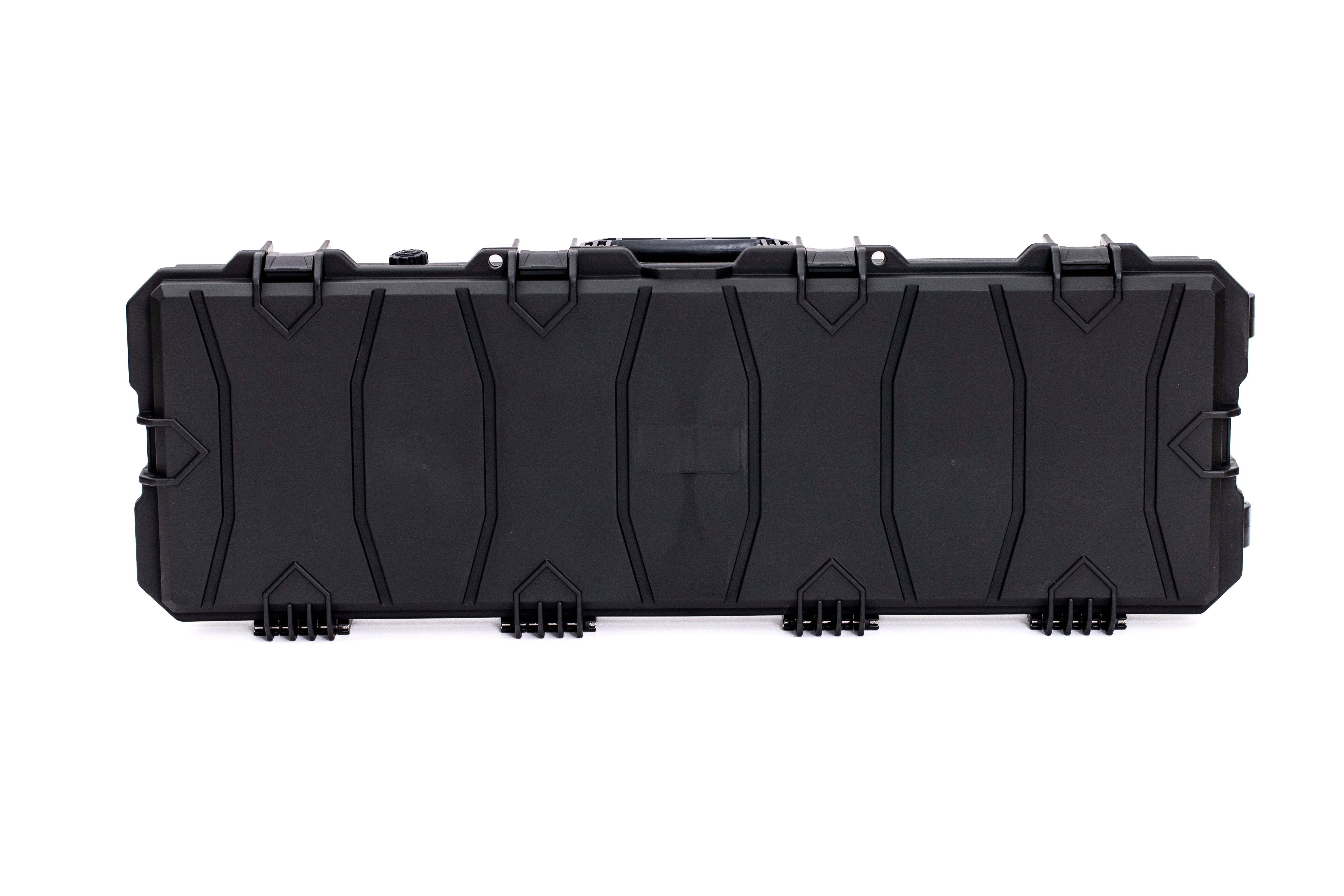 Wheeled Large Gun Case Hard Rifle Case - Black (Wave) Airsoft